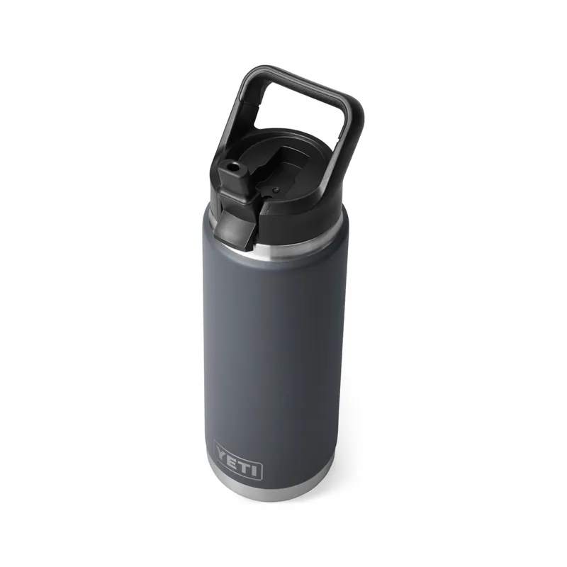 YETI Rambler Straw Bottle 26oz Charcoal